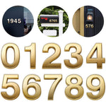 Buy now Mailbox Numbers for Outside, 2 Inch Door Address Number Stickers for Apartment Room, Gold Shiny, 1 Set of 10 Pcs. at indiglob india