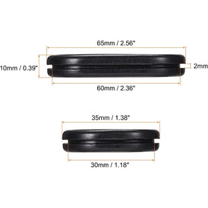 Buy now MECCANIXITY Rubber Grommet Mount Size 60 x 30 mm Oval Double-Sided for Wire Protection Pack of 6 at indiglob india