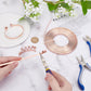BENECREAT 5mm Wide Aluminum Craft Wire - 18 Gauge, 32 Feet (Copper Color) - Flat Jewelry Wire for Bezel Making, Sculpting, Armature, DIY Earrings & Rings