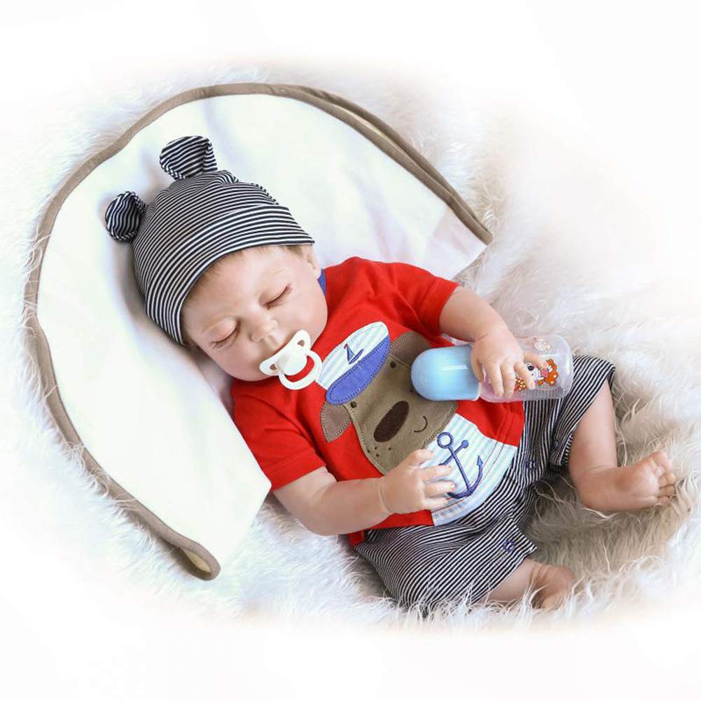 Buy now Zero Pam 18 inch Asleep Newborn Baby Reborn Baby Dolls Soft Silicone Full Body Waterproof Anatomically Correct Relistic Boy Doll Gifts for Toddler Kids at indiglob india