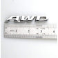 EmbRoom AWD Emblem, 3D Metal Tailgate Side Sticker Badge Replacement For 4x4 All Wheel Drive SUV Off Road (Chrome)