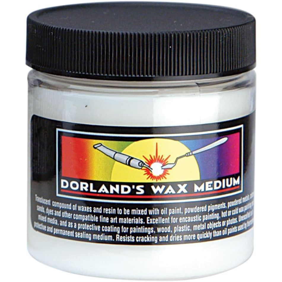 Jacquard Dorlands Wax - 4 Ounce - Versatile Pure Wax and Damar Resin - Protective Topcoat for Sealing and Finishing