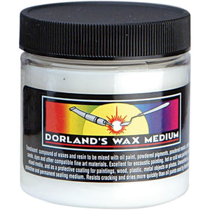 Jacquard Dorlands Wax - 4 Ounce - Versatile Pure Wax and Damar Resin - Protective Topcoat for Sealing and Finishing