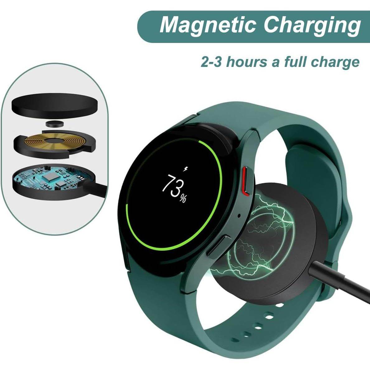 Charger for Samsung Watch - Galaxy Watch 7 Ultra/6/6 Classic/5/5 Pro/4/4 Classic/3/Active 2/Active Charging Cable with Alumium Case (USB-C) - My Store