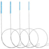 40 Inches Brush Cleaner for Cleaning Straw, Kegerator, Feeding Tube, Siphon Hose, Sunroof Drain, Refrigerator Drain, 4PCS (White) - 3-blue