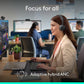 Buy now Logitech Zone Wireless 2 ES for Business - Noise-Canceling Wireless Headset with Adaptive Hybrid ANC, Native Bluetooth, Microsoft Teams Certified - Graphite at indiglob india