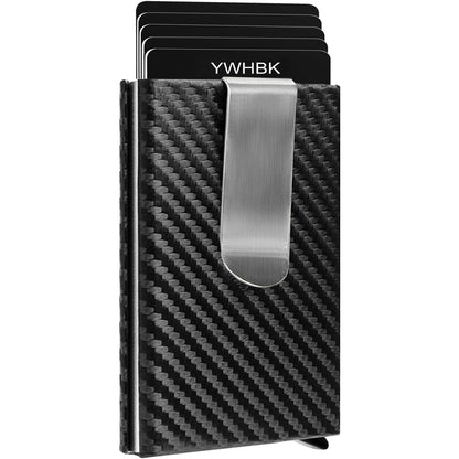 Card Holder, Men Credit Card Holder, Slim Card Case Front Pocket Anti-theft-RFID Auto Pop up Travel Thin Wallets for Men