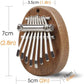 Mr.Power Cute Kalimba Marimba Portable Finger Thumb Piano for Beginners (8 Keys, Natural Wood)