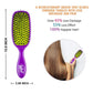 Wet Brush Marble Bronze Shine Enhancer Paddle Brush - Detangler with Ultra Soft Bristles, Infused With Natural Argan Oil, Shiny & Smooth Hair, Wet or Dry, All Hair Types