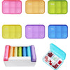 7 Piece Set Pill Organizer 6 Times a Day, Weekly Daily Travel Medicine Organizer Portable 7 Day 42 Compartments Pill Box with Moisture-Proof Pill Case Travel Pill Container for Vitamins,Supplements - 6 Times * 7 Days Color