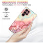 Btscase Case for Samsung Galaxy S22 Ultra 5G, Marble Pattern 3 in 1 Heavy Duty Shockproof Full Body Rugged Hard PC+Soft Silicone Drop Protective Women Girl Covers, Rose Gold