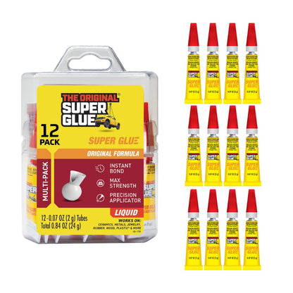 Super Glue 15187 , Clear- pack of 12