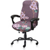 Deisy Dee Computer Office Chair Covers for Stretch Universal Rotating Chair Desk Chairs ONLY Chair Covers (Blue Flower 1, Medium) - Hh