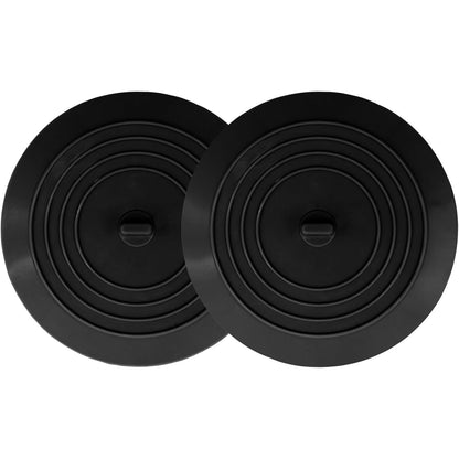 V-TOP Tub Stopper 2 Pack, 6 inches Large Silicone Drain Plug Hair Stopper Flat Suction Cover for Kitchen Gadgets Bathroom Accessories and Laundry