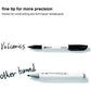 Volcanics Black Dry Erase Markers Low Odor Fine Whiteboard Markers Thin Box of 30