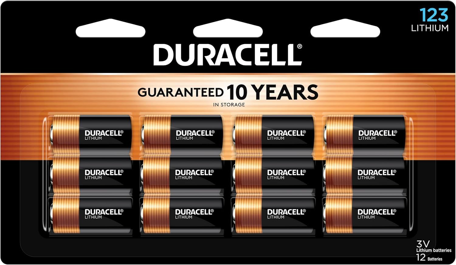 Buy now Duracell CR123A 3V Lithium Battery, 2 Count Pack, 123 3 Volt High Power Lithium Battery, Long-Lasting for Home Safety and Security Devices, High-Intensity Flashlights, and Home Automation at indiglob india