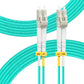FLYPROFiber- LC to LC Fiber Patch Cable OM3 50M, Options: 0.2m-200m, 10GB/40GB Multimode Duplex LC-LC 50/125um Fiber Optic Cable Cord LSZH-50Meter(164ft)