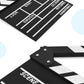 12"x11" Movie Film Clap Board Wooden Movie Clapboard Film Clapper Board (Black)
