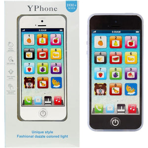 Cooplay Learning Smart Phone Toy Music Lullaby Song Touch Screen Type-C Recharable Cell Phone Mobile Yphone for Toddler Baby