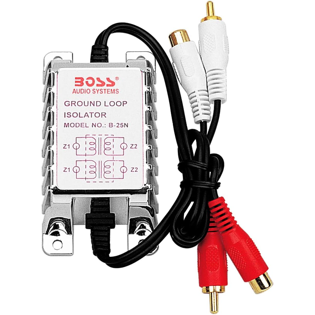 BOSS Audio Systems Ground Loop Isolator B25N noise Filter for Car Audio Systems