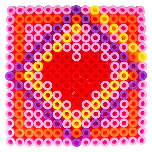 Buy now Valentines Day Cards for Kids Classroom-Heart Themed Fuse Bead Kits (24ct)-Perfect Valentines Day Gifts for Kids School Exchange for Boys & Girls -Each Includes Pixel Art Craft Activity w Perler Beads at indiglob india