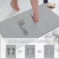 Buy now Thin Diatomaceous Earth Bath Mat Quick Dry Washable Absorbent 15.4x23.6 inches Non Slip,Shower Mat for Bathroom Sink (Light Grey) at indiglob india