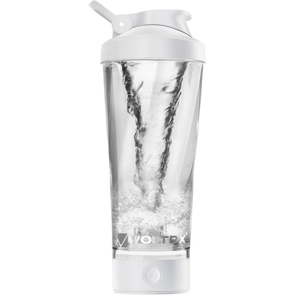 VOLTRX Premium Electric Protein Shaker Bottle, Made with Tritan - BPA Free - 24 oz Vortex Portable Mixer Cup/USB Rechargeable Shaker Cups for Protein Shakes