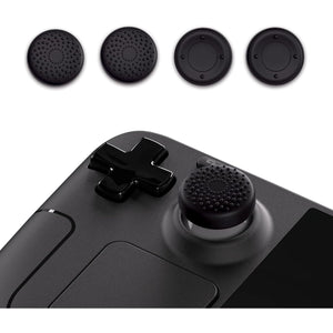 PlayVital Thumb Grip Caps for Steam Deck LCD, Silicone Thumbsticks Grips Joystick Caps for Steam Deck OLED - Raised Dots & Studded Design