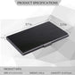 Slim Business Card Case for Men & Women, Pocket Metal Case, Professional Stainless Steel Business Card Holders, Purse Name Card Holder, Buckle Style Shut, Black