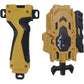 Bey Gyro Blades Launcher and Grip, Light Sparking Battling Burst String Launcher Gyro Left&Right LR Spin Top Compatible with All Bey Burst Series Battling (Gold)