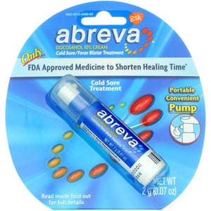 Abreva 2grm Pump Size 1ct Abreva Cold Sore Treatment