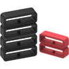 Fastener Rings Compatible for Garmin Forerunner 935 945 955 965 970 745 35 235 255 265 Bands Strap Silicone Connector Security Loop Keepers Ring for Forerunner 935 Replacement Bands - 6-Black+Red