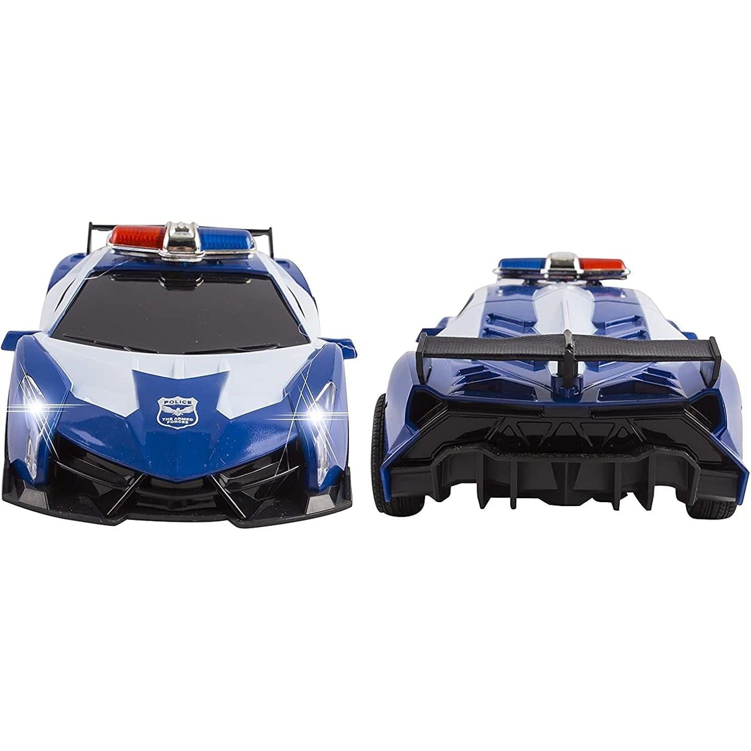 Buy now Vokodo Police RC Toy Super Exotic Large Remote Control Sports Car with Working Headlights and Police Lights (Blue) at indiglob india