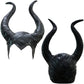 Buy now Uranshin Halloween Maleficent Horns Maleficent Costume, Black Long Women Horns Queen Hat, Deluxe Magic Witch Headpiece Headdress for Women Adults at indiglob india