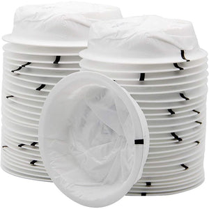 ATDAWN 50 Pack Emesis Bag, Disposable Vomit Bags, Aircraft & Car Sickness Bag, Nausea Bags for Travel Motion Sickness (White)