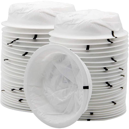 ATDAWN 50 Pack Emesis Bag, Disposable Vomit Bags, Aircraft & Car Sickness Bag, Nausea Bags for Travel Motion Sickness (White)