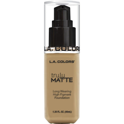 L.A. COLORS Truly Matte Foundation, Warm Caramel CLM362