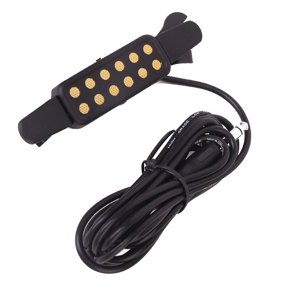 Buy now Guitar Pickup Acoustic Electric Transducer for Acoustic Guitar, Cable Length 10' (Gold) at indiglob india