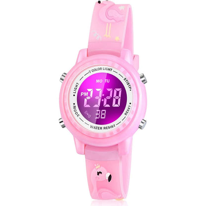 Waterproof LED Kids Watches with Alarm - Kids Toys Gifts for Girls Age 3-10