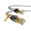 Cat 8 Ethernet Cable, 1.6FT Nylon CAT8 High Speed Professional Gold Plated Plug STP Wires CAT 8 RJ45 Ethernet Cable 3FT 10FT 15FT 26FT 50FT 66FT 100FT (White 1.6ft) - White