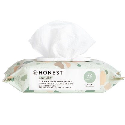 Buy now The Honest Company Hypoallergenic Multi-Use Baby Wipes for Sensitive Baby Skin Rainbow 60 Count Geo Mood 72 Count (Pack of 1) at indiglob india