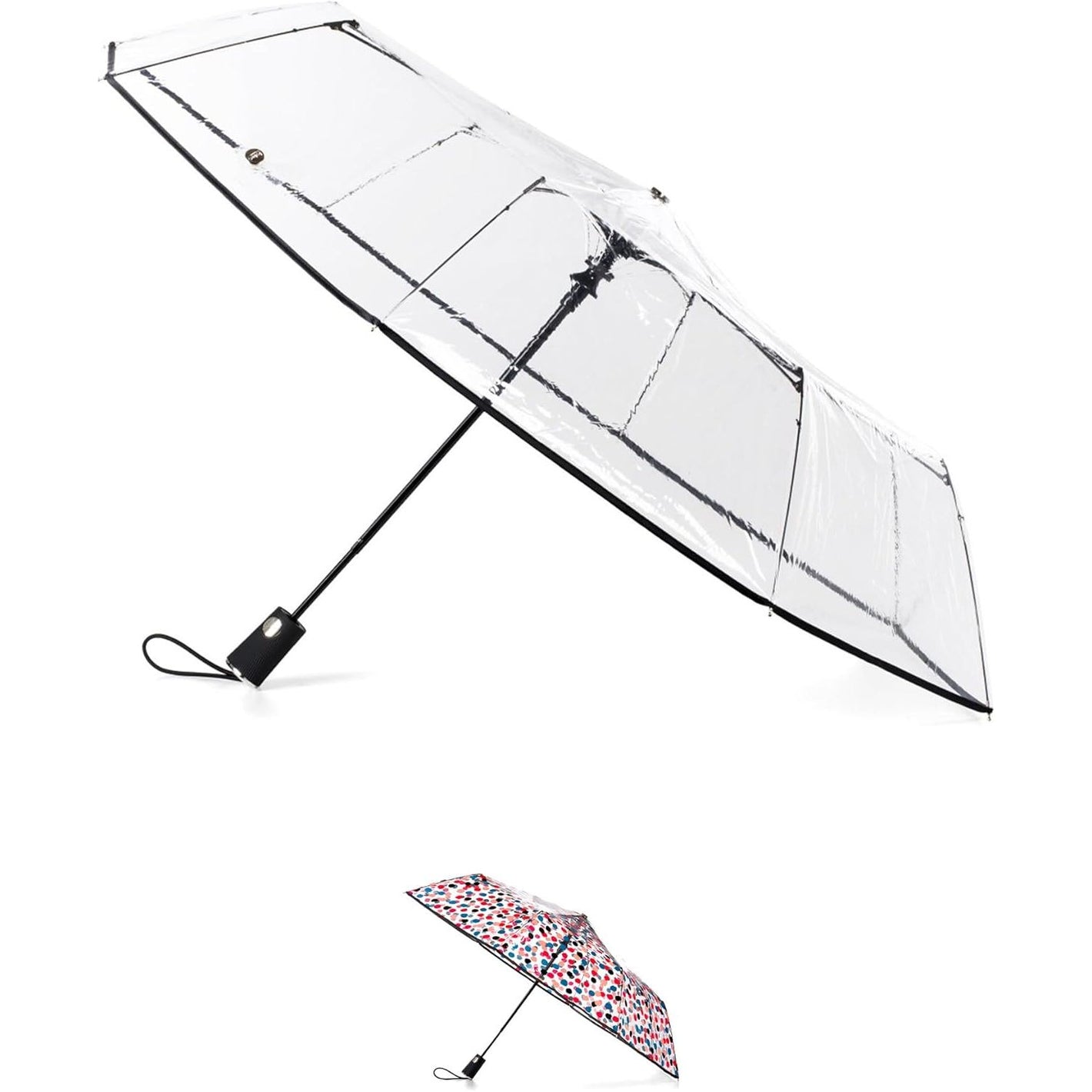 Buy now Ultra Clear Folding Umbrella with Auto Open Technology at indiglob india