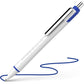 Schneider Slider Xite XB (Extra Broad) Ballpoint Pen, Refillable + Retractable, 1.4 mm, White Barrel w/Blue Accents, Blue Ink, Box of 10 Pens (133203)