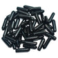 50pcs Vinyl Flexible End Caps, Rubber End Caps, Black Bolt Screw Thread Protector Safety Cover (13/64 Inch 5 mm)