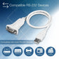 TRENDnet USB to Serial 9-Pin Converter Cable, TU-S9, USB to RS232 Serial Adapter, Supports Windows & Mac, 64cm (25 in.) Cable Length, NDAA Compliant, Plug & Play, White