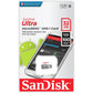 SanDisk Ultra 32GB microSDHC UHS-I Card with Adapter, Silver, Standard Packaging (SDSQUNC-032G-GN6MA)