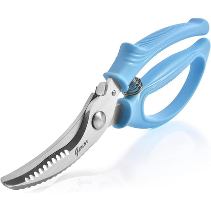 Heavy Duty Poultry Shears - Kitchen Scissors for Cutting Chicken, Poultry, Game, Meat - Chopping Vegetable - Spring Loaded
