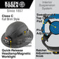 Buy now Klein Tools 60347 Hard Hat, Vented Full Brim, Class C, Premium KARBN Pattern, Rechargeable Lamp, Padded Sweat-Wicking Sweatband, Top Pad at indiglob india