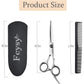 Fcysy Professional 6 Inch Hair Scissors Barber Shears, Haircutting Scissors with Comb, Salon Hair Shears for Men, Women & Pets