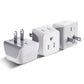 Buy now Ceptics Schuko Germany, France Plug Adapter, Dual Input - Ultra Compact Light Weight - Usa to Russia, South Korea Travel Adaptor Plug - Type E/F (3 Pack) Type A - Japan, Philippines 3 Pack at indiglob india